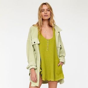 FP Green Hailee Sweater Romper- Size S